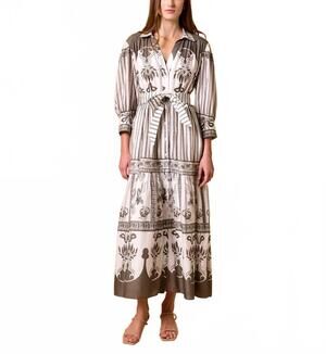 NEW CLEOBELLA tavia ankle dress in sable print